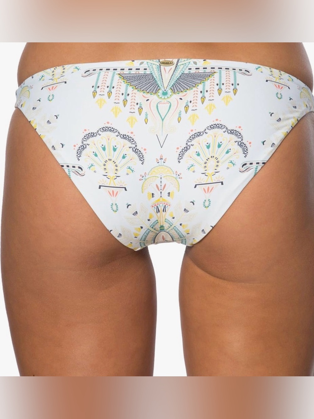 O'Neill Delaney Boho White Floral Print Low-Rise Bikini Bottom Size Small NWT - Picture 2 of 5